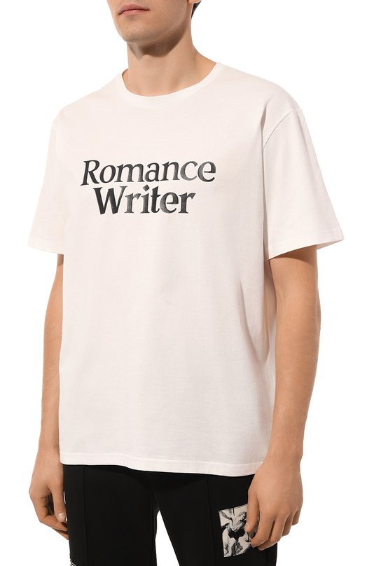 Хлопковая футболка Tee Library Кремовый, фото 3