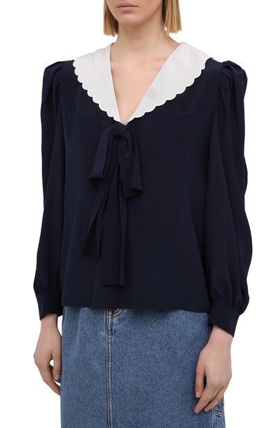 Шелковая блузка MIU MIU, арт. MK1536-1YS3-F0124, фото 3