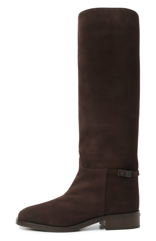 Замшевые сапоги Charlotte Le Silla 7151E030MCXLP0W Коричневый  7151E030MCXLP0W Фото 4