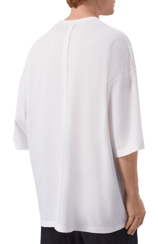 Футболка из хлопка и вискозы Undercover UP1F4808 Белый  UP1F4808 Фото 4