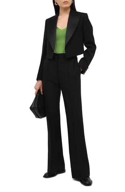 Шерстяной жакет VICTORIA BECKHAM черного цвета по цене 176000 руб., арт. 1121WJK002216A, фото 2 Шерстяной жакет VICTORIA BECKHAM, арт. 1121WJK002216A, фото 2