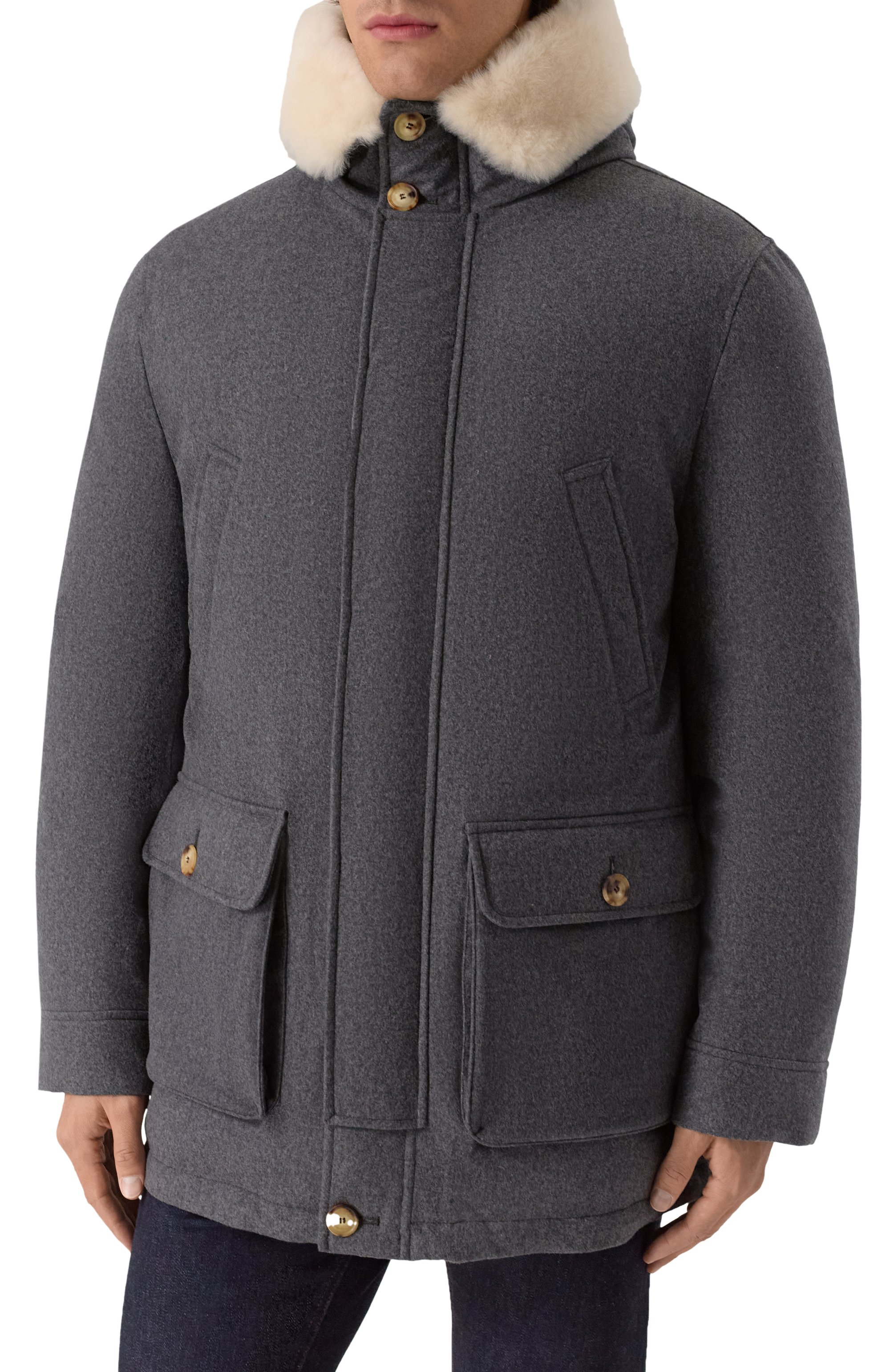 Пуховик с отделкой из овчины BRUNELLO CUCINELLI, арт. MM4701993, фото 3