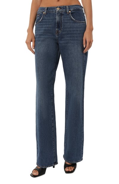 Джинсы 7 FOR ALL MANKIND синего цвета по цене 21100 руб., арт. JSSTC100SC, фото 3 Джинсы 7 FOR ALL MANKIND, арт. JSSTC100SC, фото 3