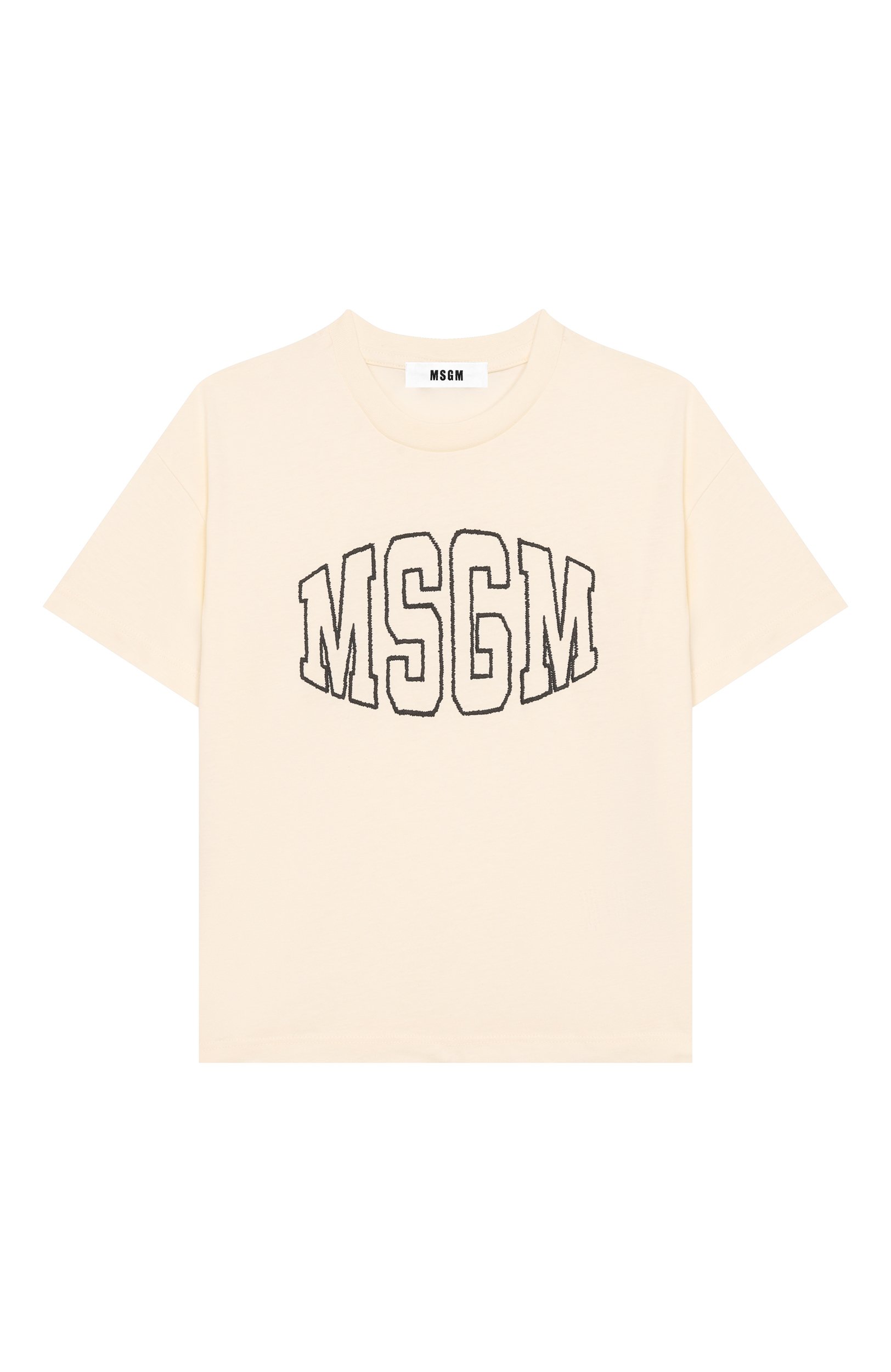 Хлопковая футболка MSGM KIDS, арт. F6MSJUTH038, фото 1