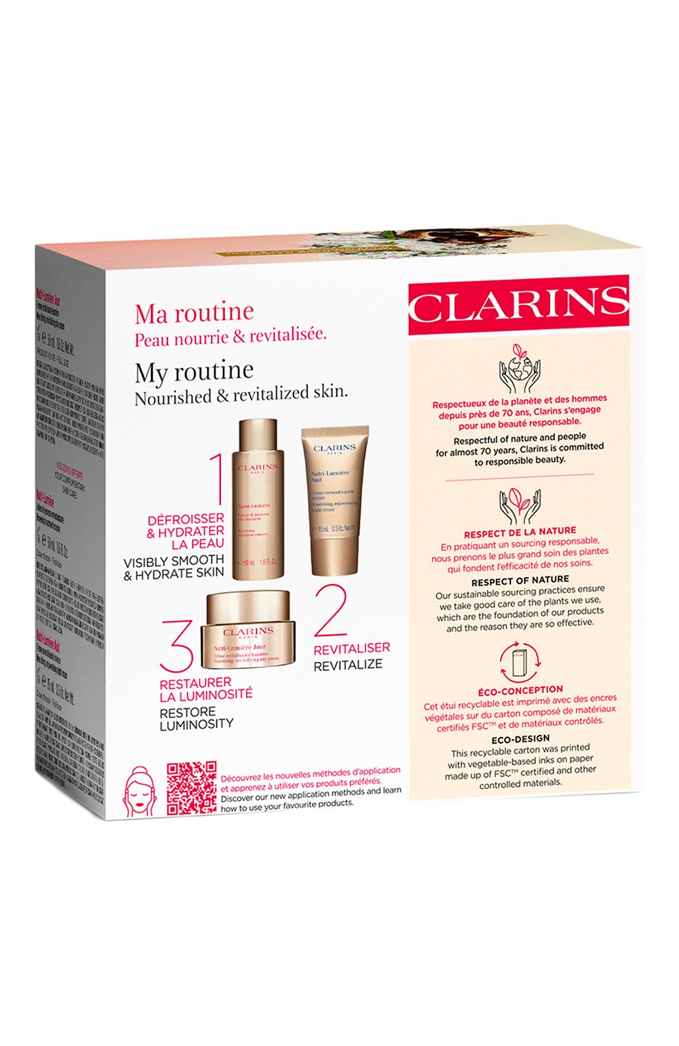 Набор для ухода за лицом nutri-lumiere (2x50+15ml) CLARINS, арт. 80097123, фото 4