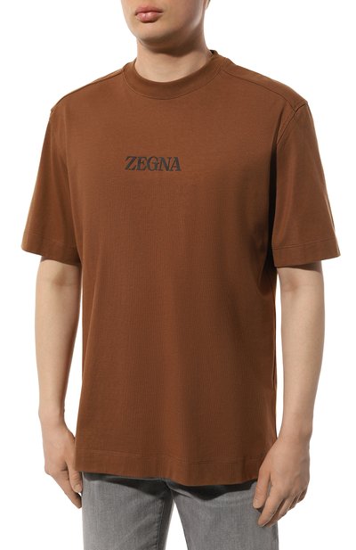 Хлопковая футболка ZEGNA, арт. UD364A7/D777, фото 3