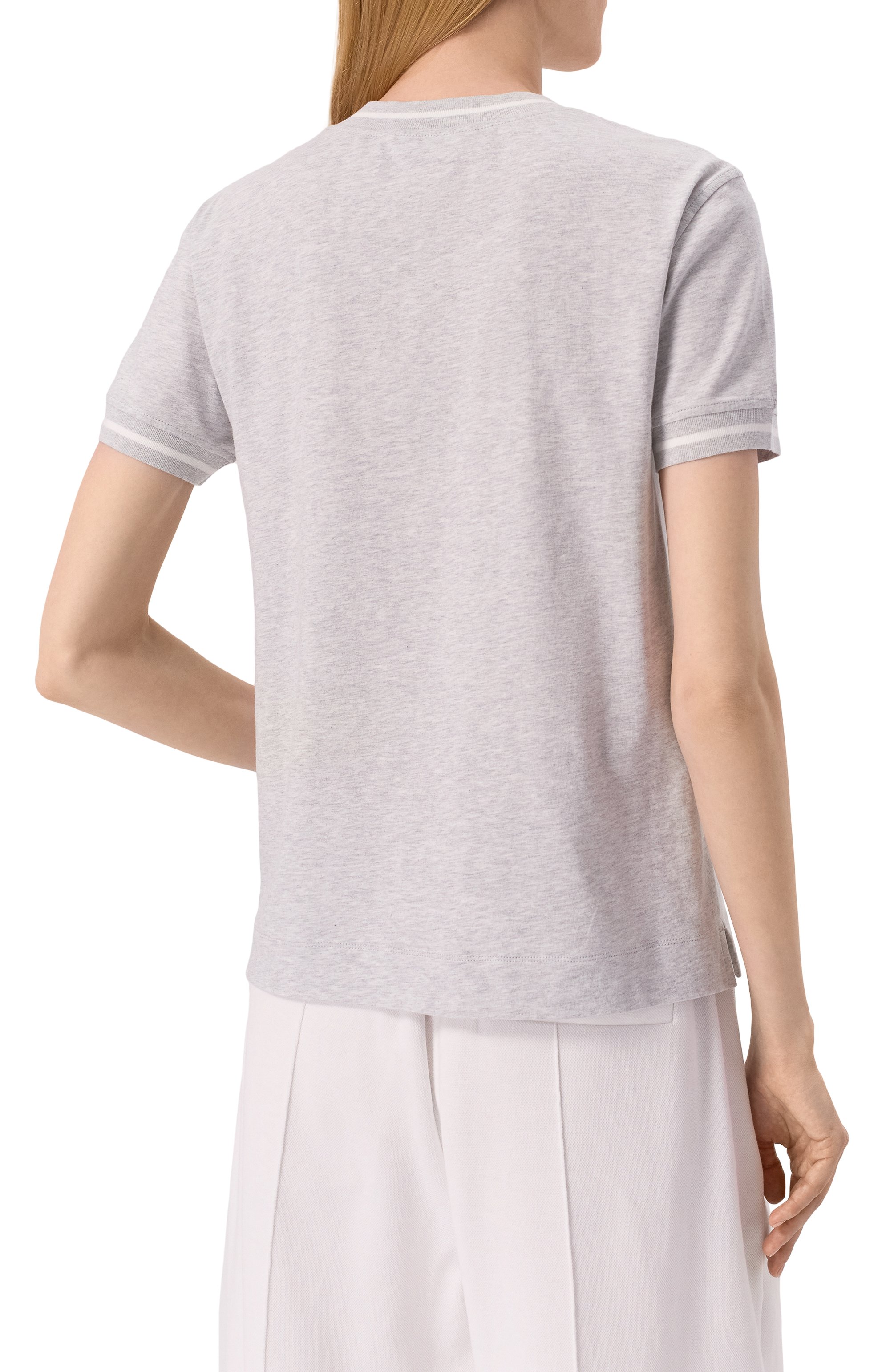 Хлопковая футболка BRUNELLO CUCINELLI, арт. M0T81VD110, фото 4