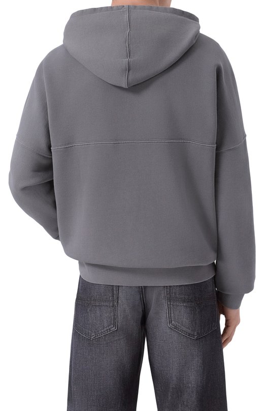 Хлопковое худи BOSS Orange 50547692 Серый  50547692 Фото 4