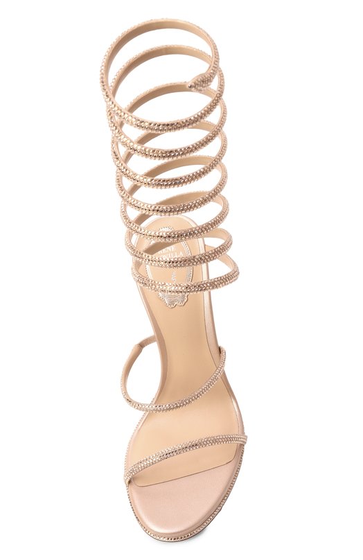 Текстильные босоножки Super Cleo 105 Rene Caovilla C11358-105/R001 Бежевый  C11358-105/R001 Фото 6