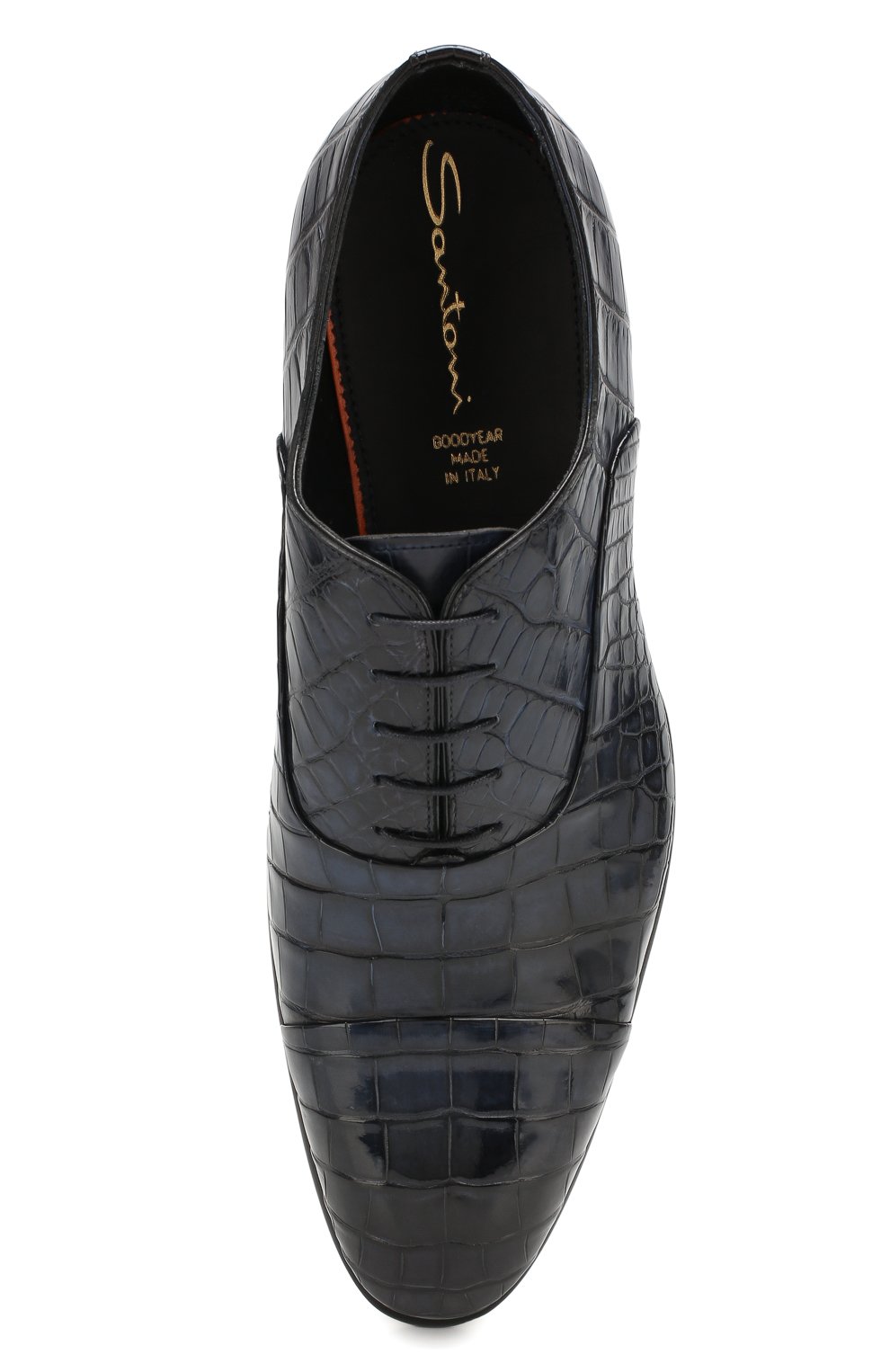 Оксфорды из кожи аллигатора SANTONI PRECIOUS, арт. MPCR12621MC1HDV0U59/AMIS, фото 5