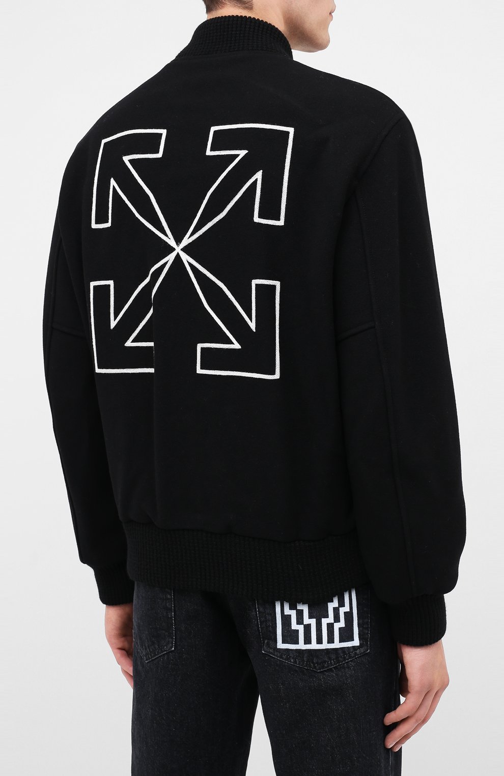 Шерстяной бомбер OFF-WHITE, арт. 0MEA224E20FAB0011001, фото 4