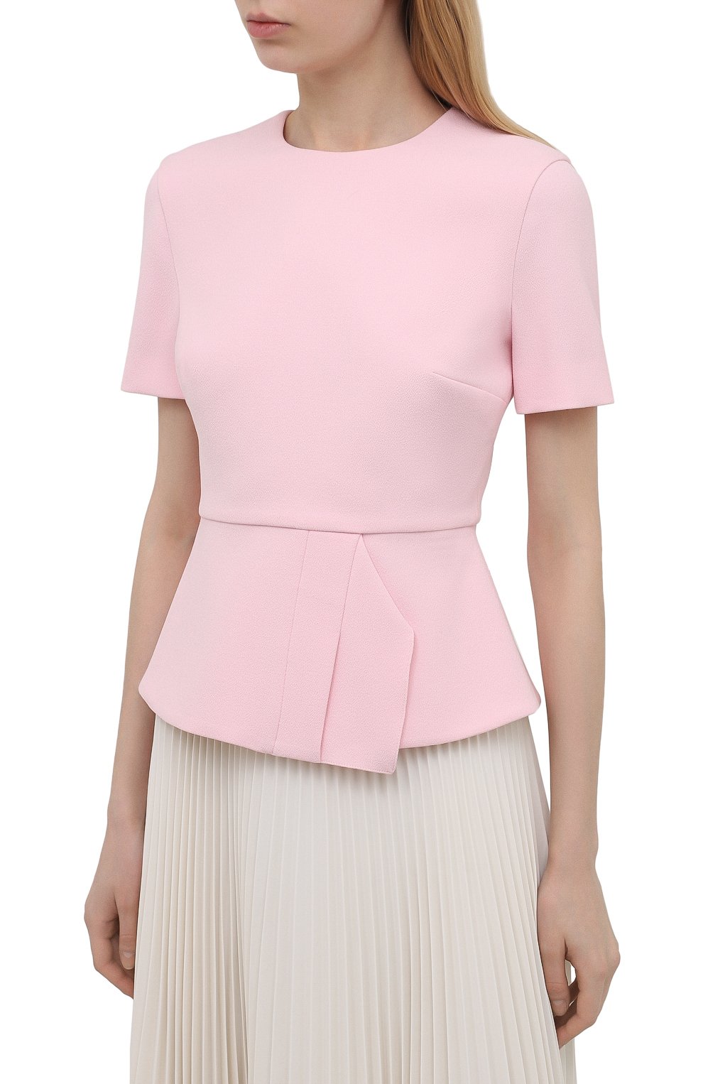 Топ ROLAND MOURET светло-розового цвета по цене 49950 руб., арт. SS21/S2288/F2196, фото 3 Топ ROLAND MOURET, арт. SS21/S2288/F2196, фото 3
