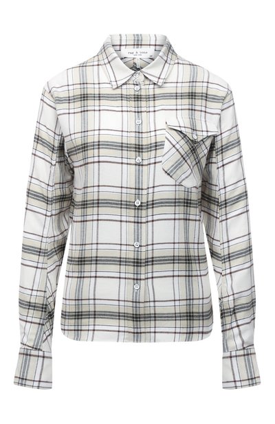 Женская рубашка из вискозы и хлопка RAG AND BONE, арт. WCW21HA005N905