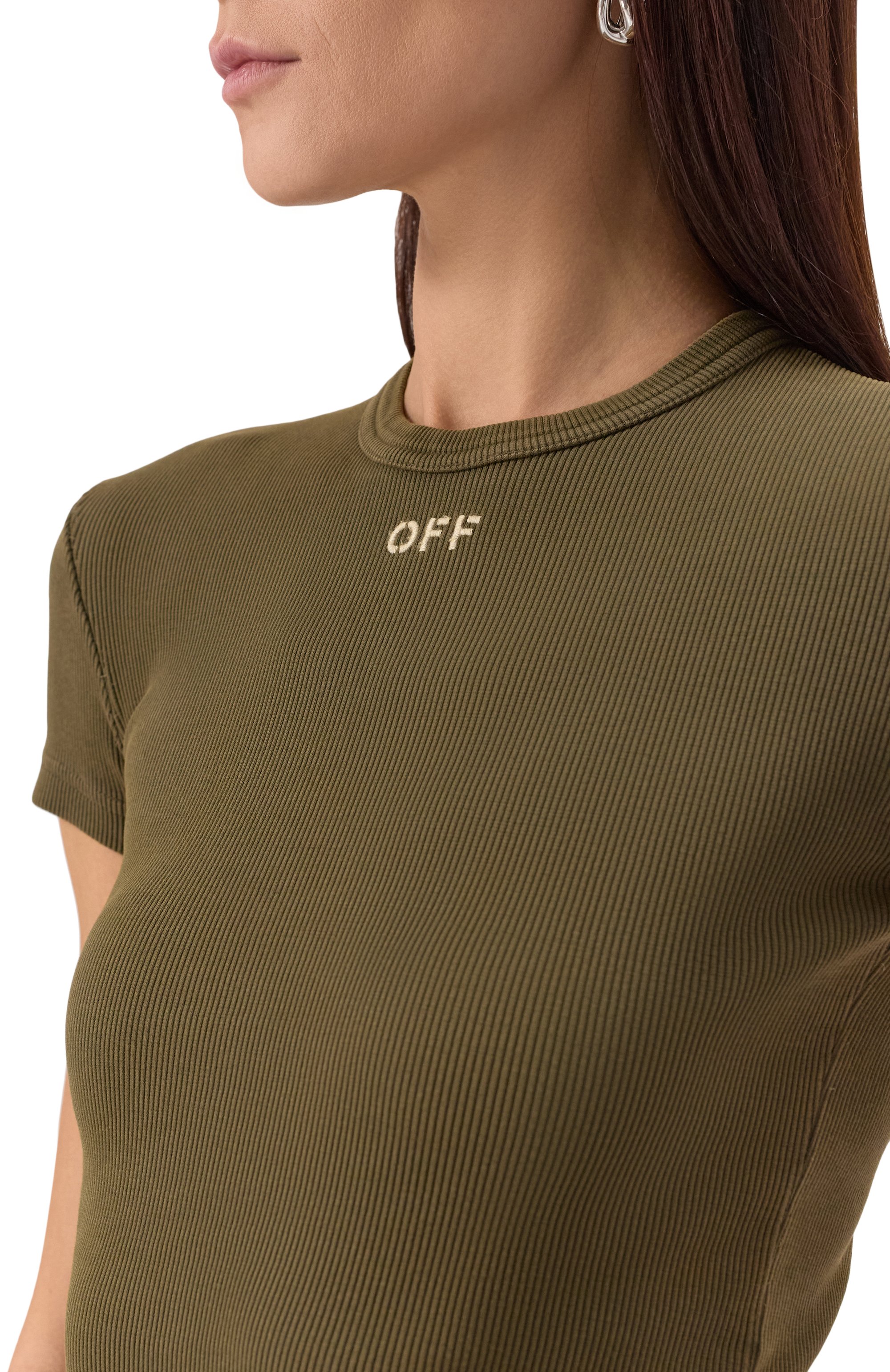 Хлопковая футболка OFF-WHITE, арт. 0WAA065S25JER0015401, фото 5