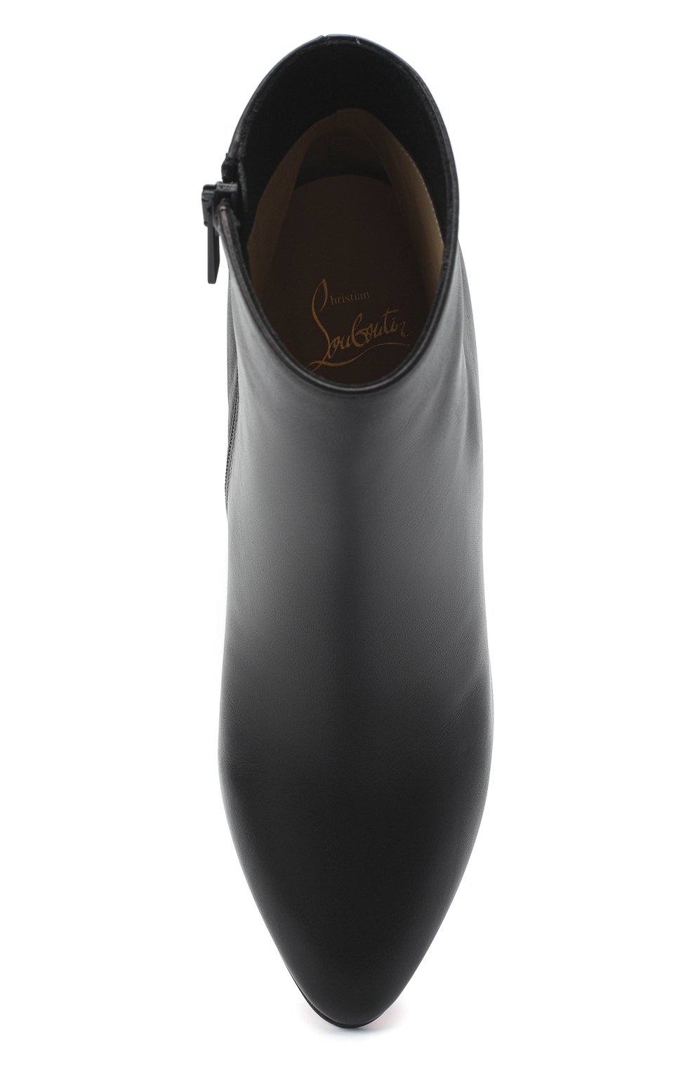 Кожаные ботильоны leviti 100  CHRISTIAN LOUBOUTIN, арт. levitibootie 100 calf/metal-plex zeppa, фото 5