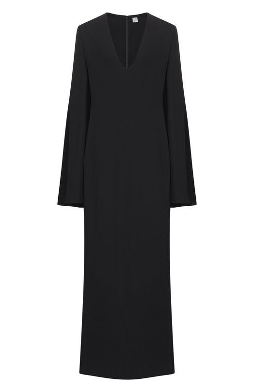 Платье из вискозы TOTEME 254-WRD0269-FB0414 Чёрный 254-WRD0269-FB0414