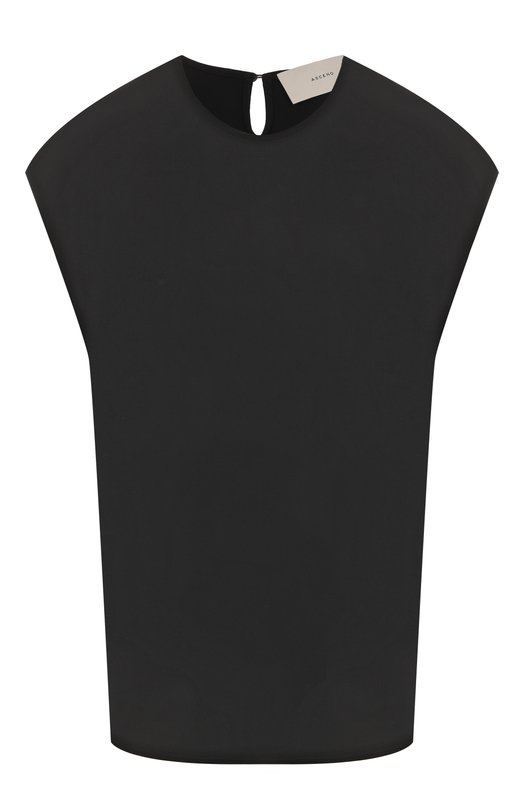 Топ из вискозы ASCENO C0RE_T034F25 Чёрный C0RE_T034F25