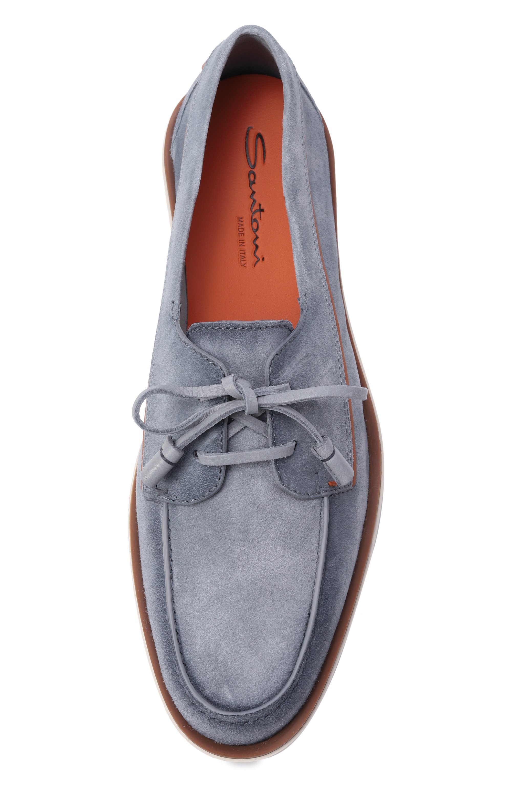 Замшевые топсайдеры detroit SANTONI, арт. MGDG19050BI0SFET, фото 6