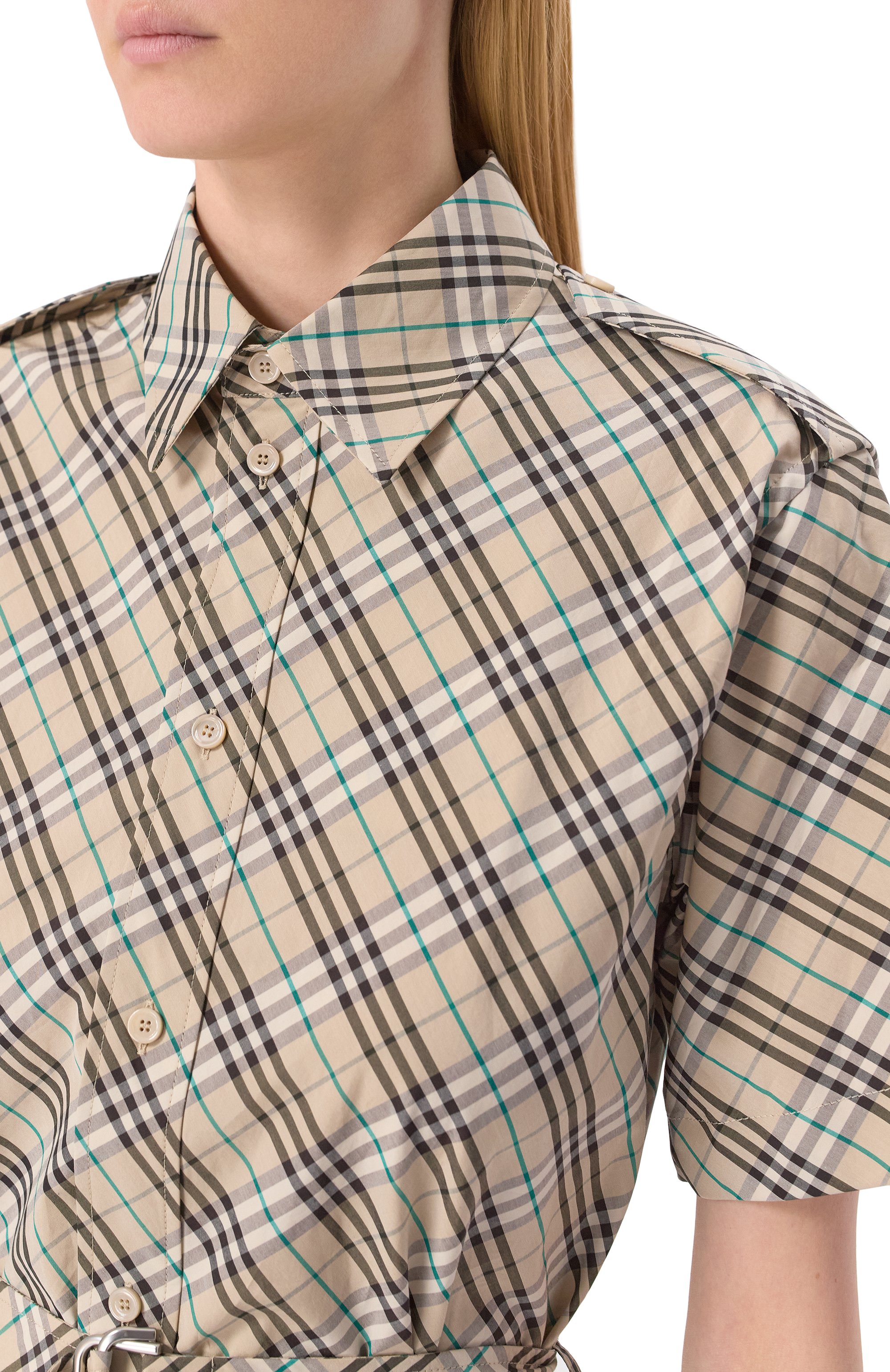 Хлопковое платье BURBERRY, арт. 8103472, фото 5