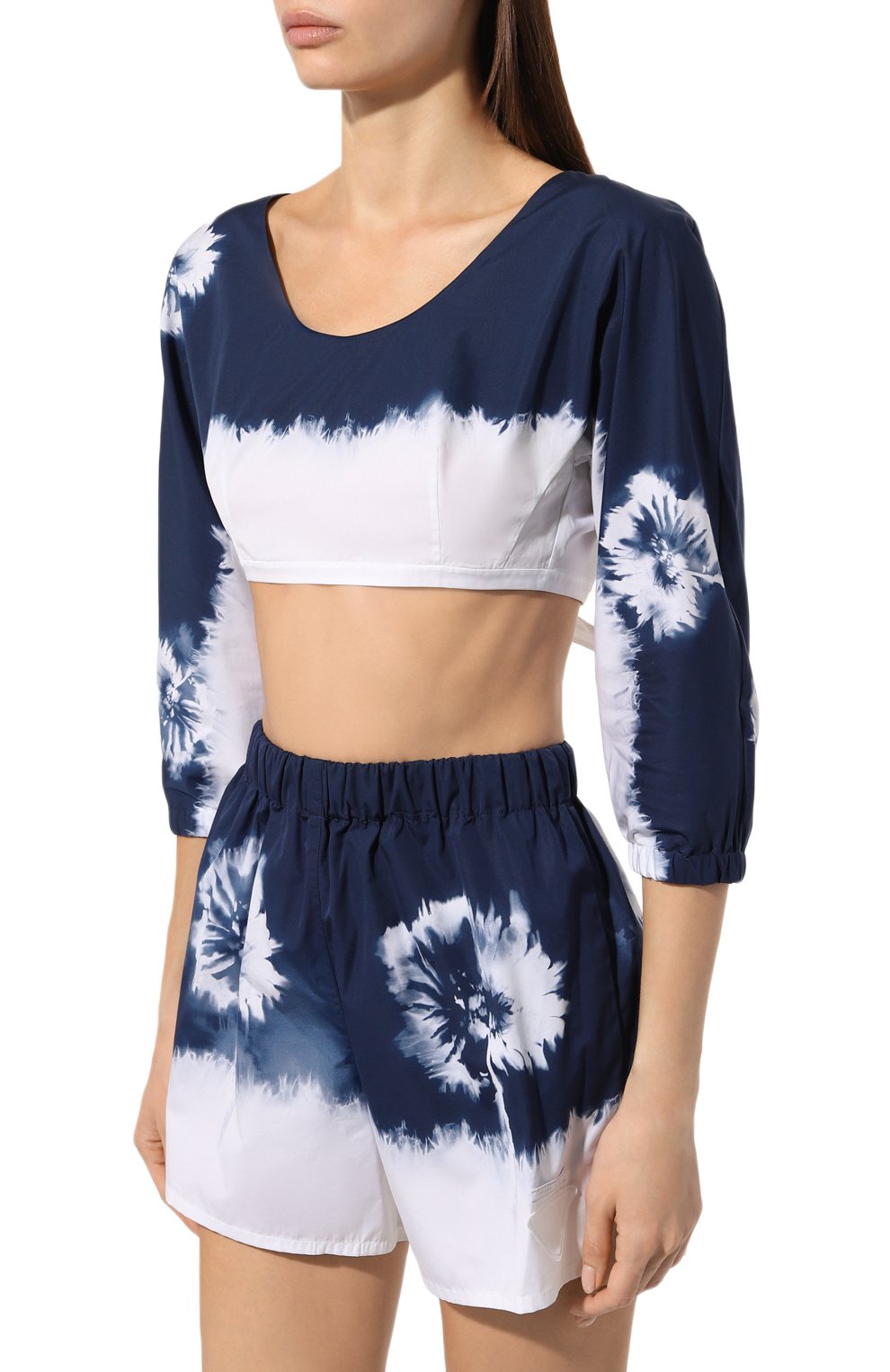 Хлопковый топ PRADA, арт. P928I-1ZBT-F057L-211, фото 3