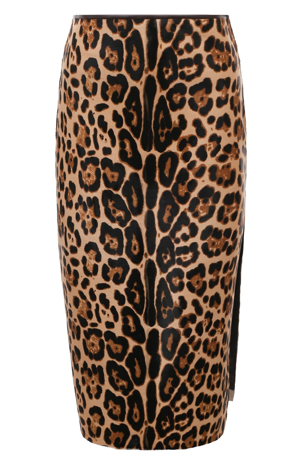 Юбка из меха пони COLOR TEMPERATURE леопардового цвета по цене 214500 руб., арт. Пон-33/55, фото 1 Юбка из меха пони COLOR TEMPERATURE, арт. Пон-33/55, фото 1