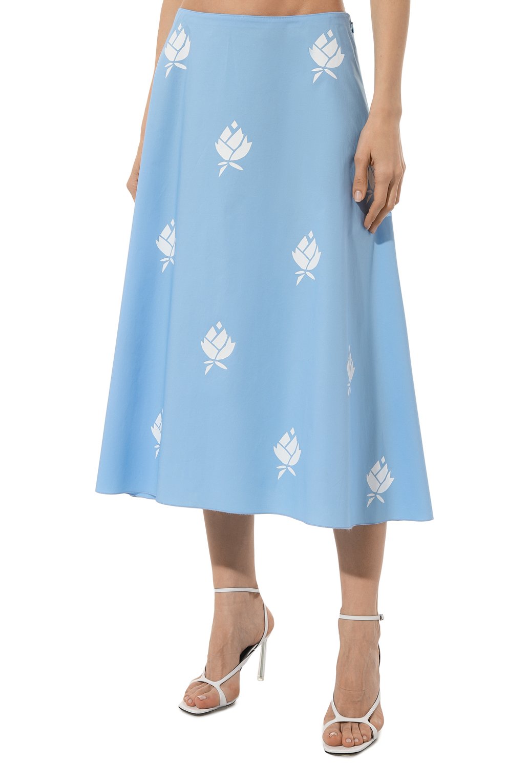 Хлопковая юбка VIKA 2.0 голубого цвета по цене 38480 руб., арт. S23-1826-4010, фото 3 Хлопковая юбка VIKA 2.0, арт. S23-1826-4010, фото 3