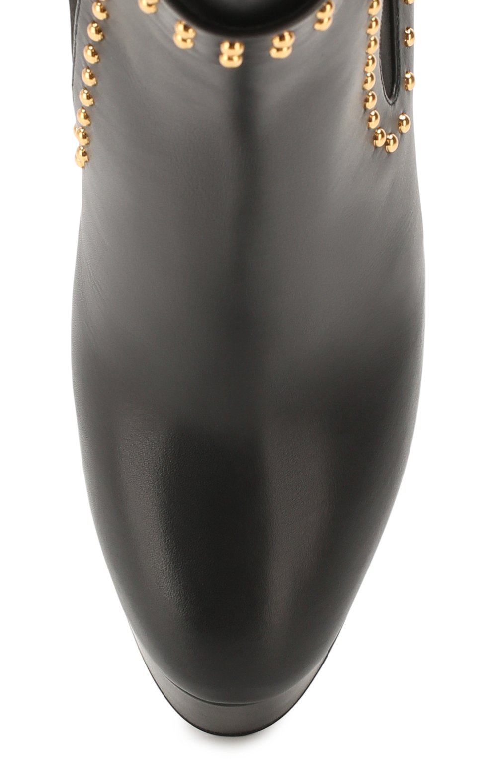 Кожаные ботильоны VERSACE черного цвета по цене 225500 руб., арт. DST203T/DVT4X, фото 5 Кожаные ботильоны VERSACE, арт. DST203T/DVT4X, фото 5