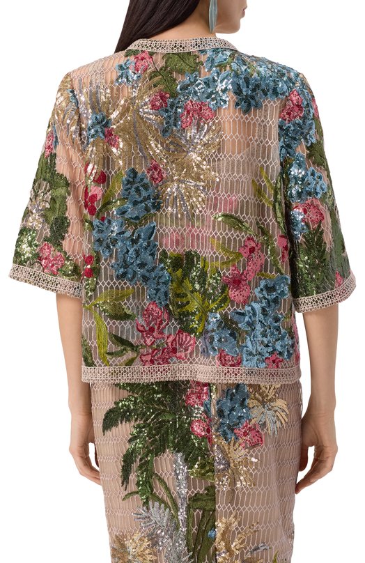 Жакет с отделкой пайетками Elie Saab J0133PS25/YA036 Разноцветный  J0133PS25/YA036 Фото 4