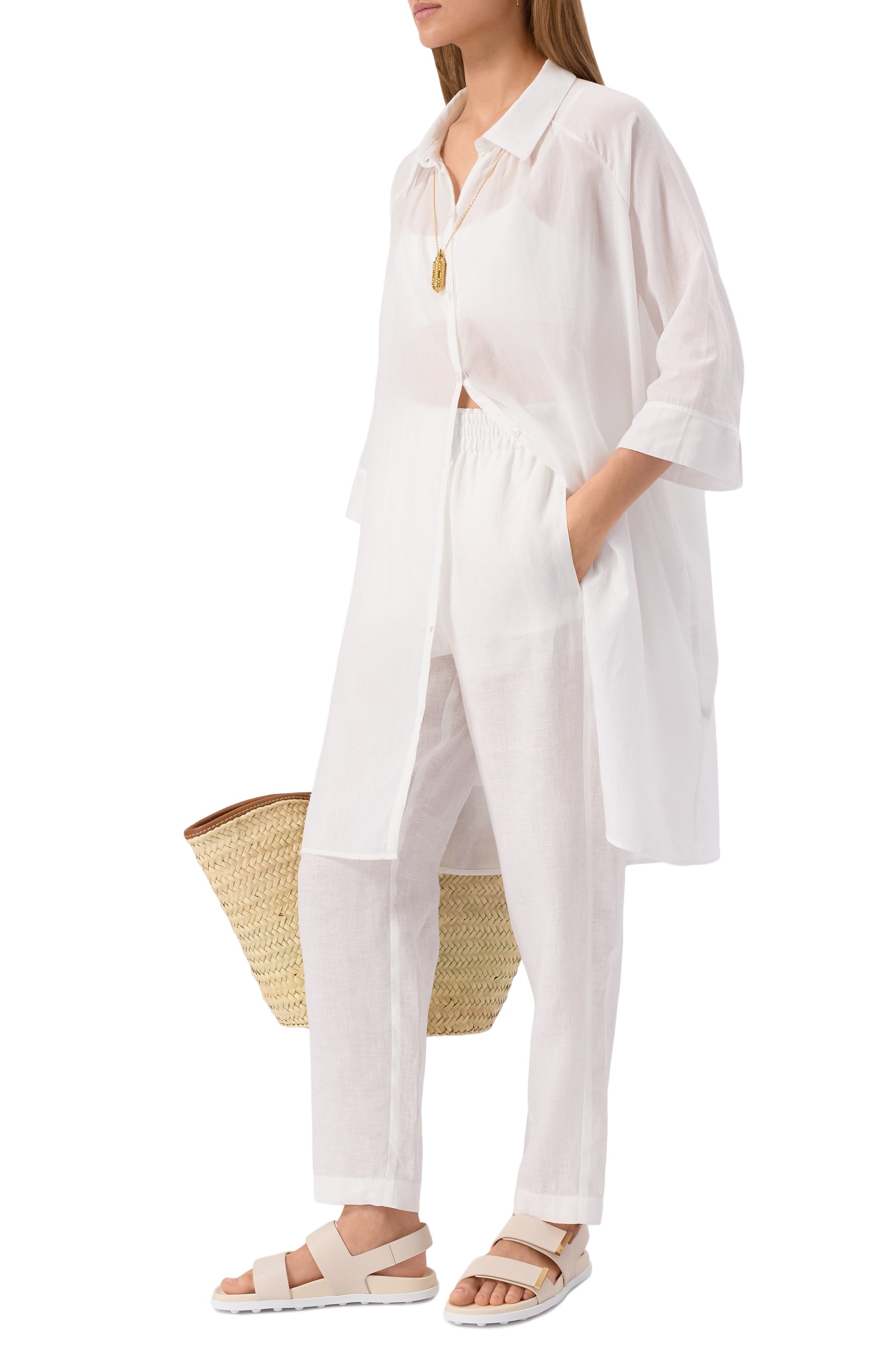 Кожаные сандалии TOD’S, арт. XXW68K0JE60N6M, фото 2