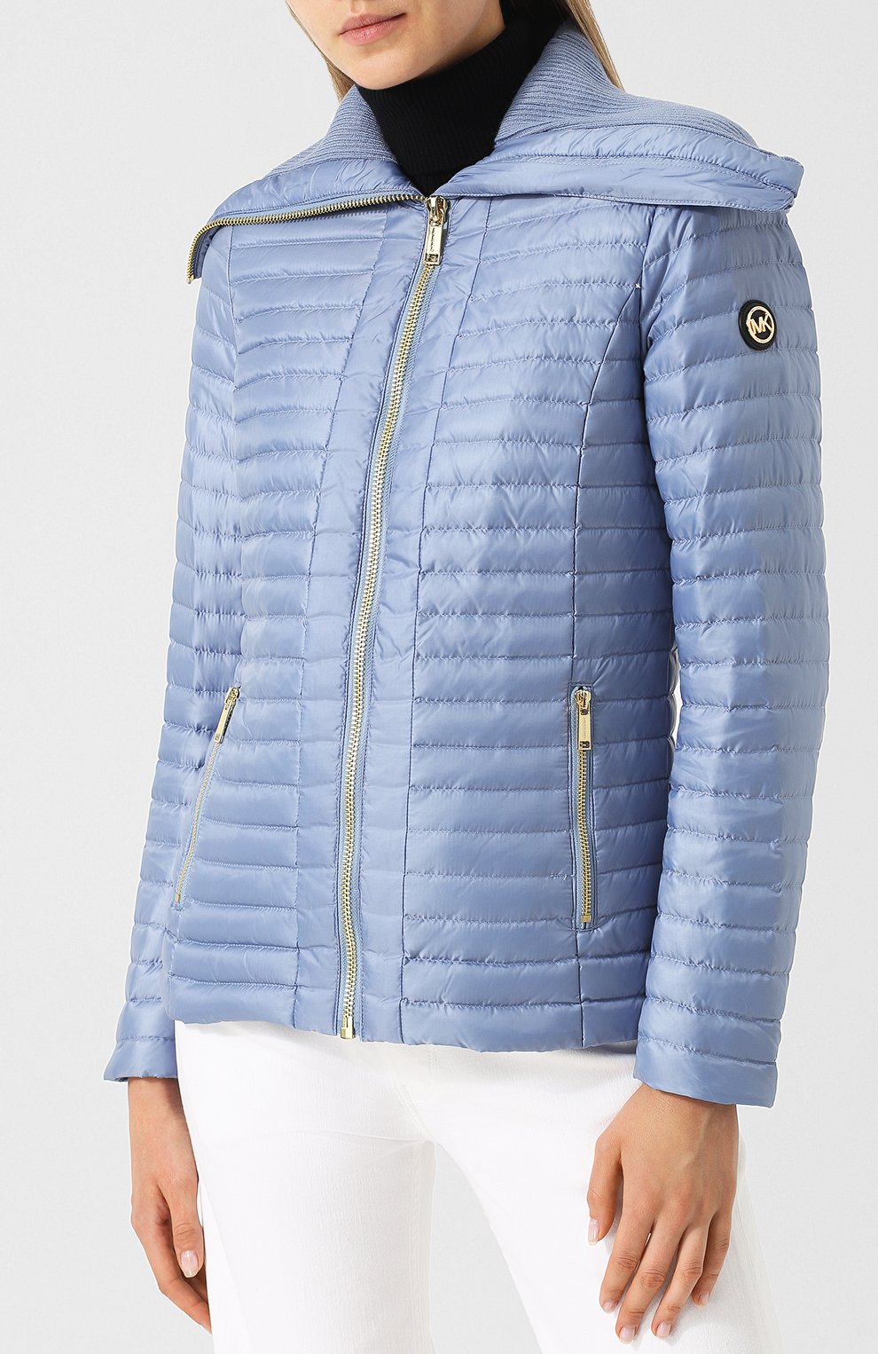 Однотонная стеганая куртка на молнии с карманами MICHAEL MICHAEL KORS, арт. MU82HVD7T3, фото 3