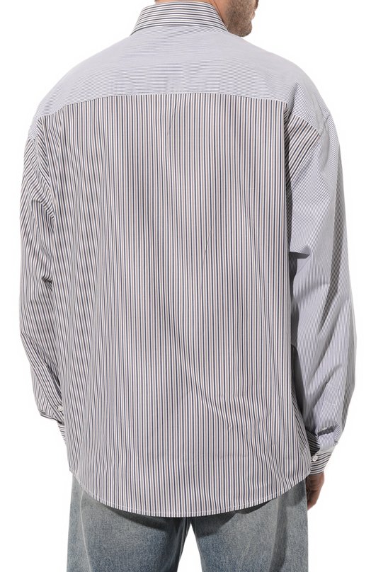 Хлопковая рубашка Trussardi Синий, фото 4