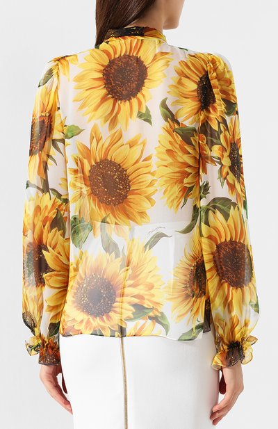 Шелковая блузка DOLCE & GABBANA, арт. F5J95T/HS15I, фото 4