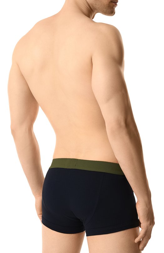 Хлопковые боксеры Emporio Armani 111866/4F517 Синий  111866/4F517 Фото 3