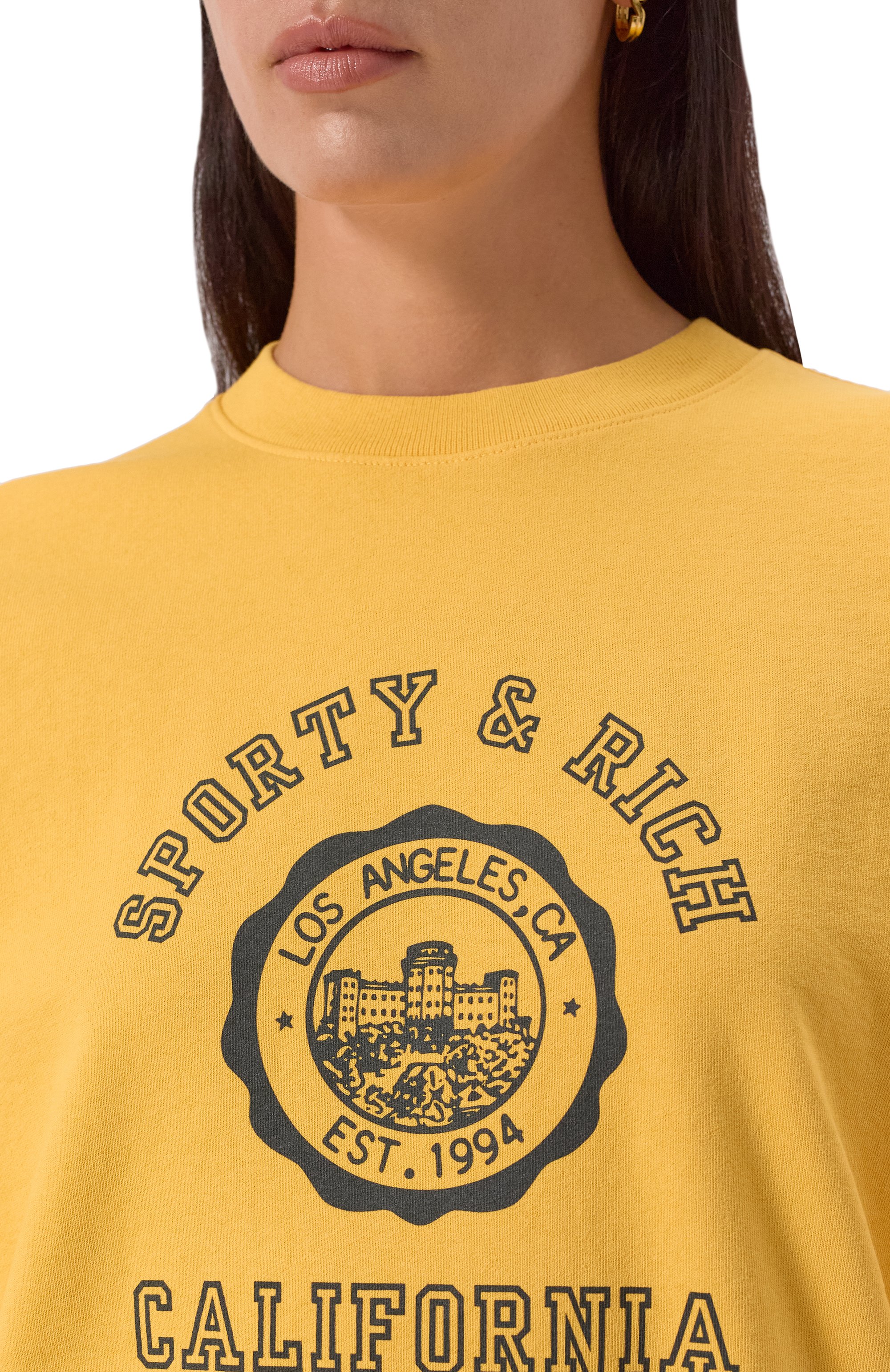 Хлопковый свитшот SPORTY AND RICH, арт. ST0716225080R19, фото 5