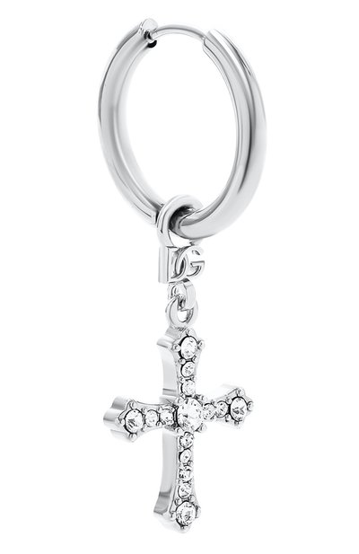 Моносерьга DOLCE & GABBANA серебряного цвета по цене 22600 руб., арт. WEQ1D7 W1111, фото 3 Моносерьга DOLCE & GABBANA, арт. WEQ1D7 W1111, фото 3