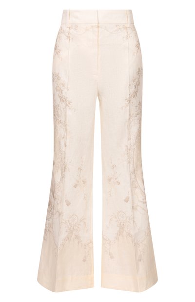 Женские льняные брюки ZIMMERMANN, арт. 4068PC26R