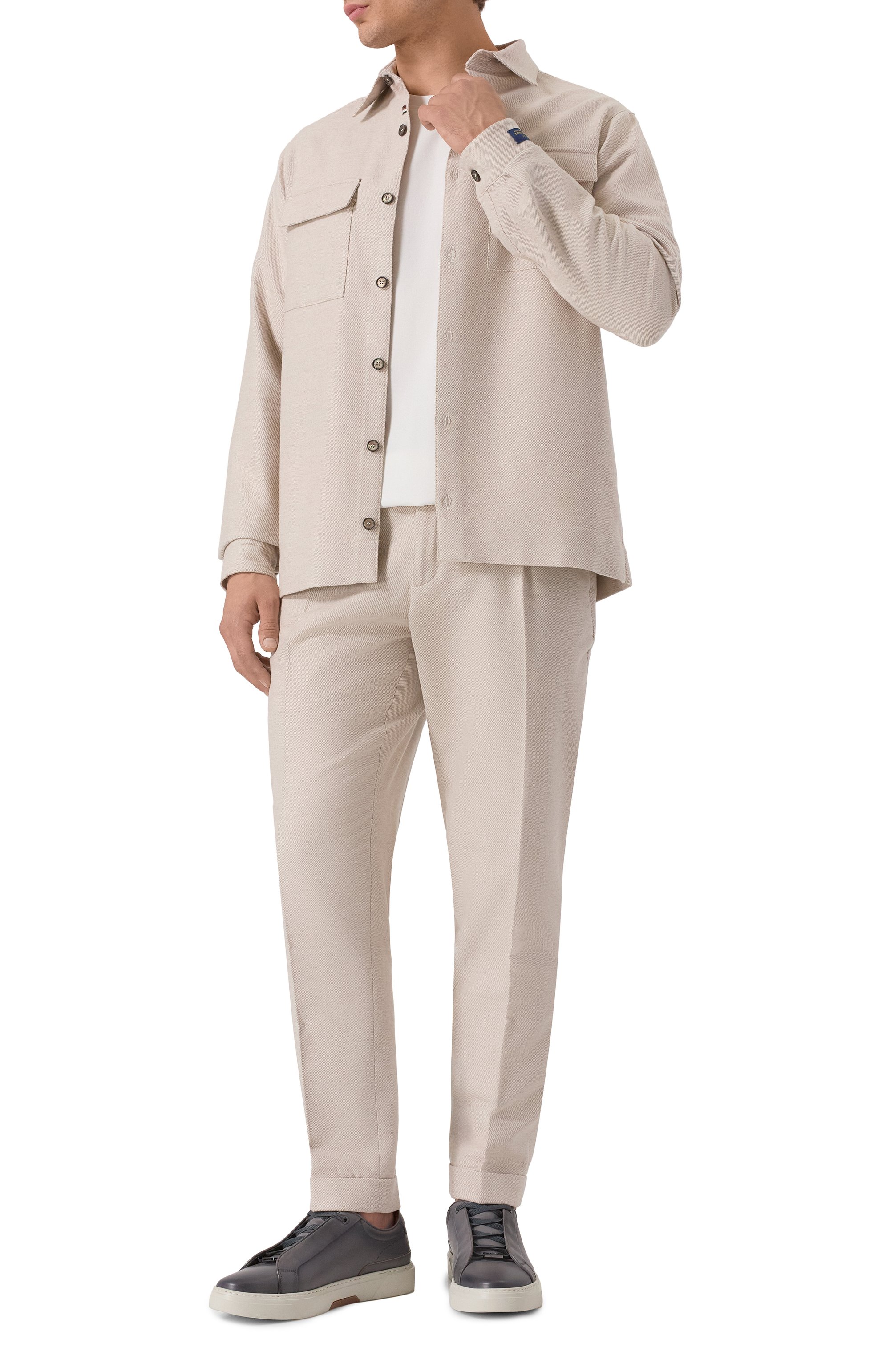 Рубашка из хлопка и кашемира PAUL&SHARK, арт. 15313346, фото 2