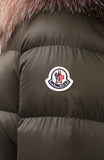 Пуховая парка boedic MONCLER хаки цвета по цене 271500 руб., арт. G2-093-1A001-16-5396Q, фото 5 Пуховая парка boedic MONCLER, арт. G2-093-1A001-16-5396Q, фото 5