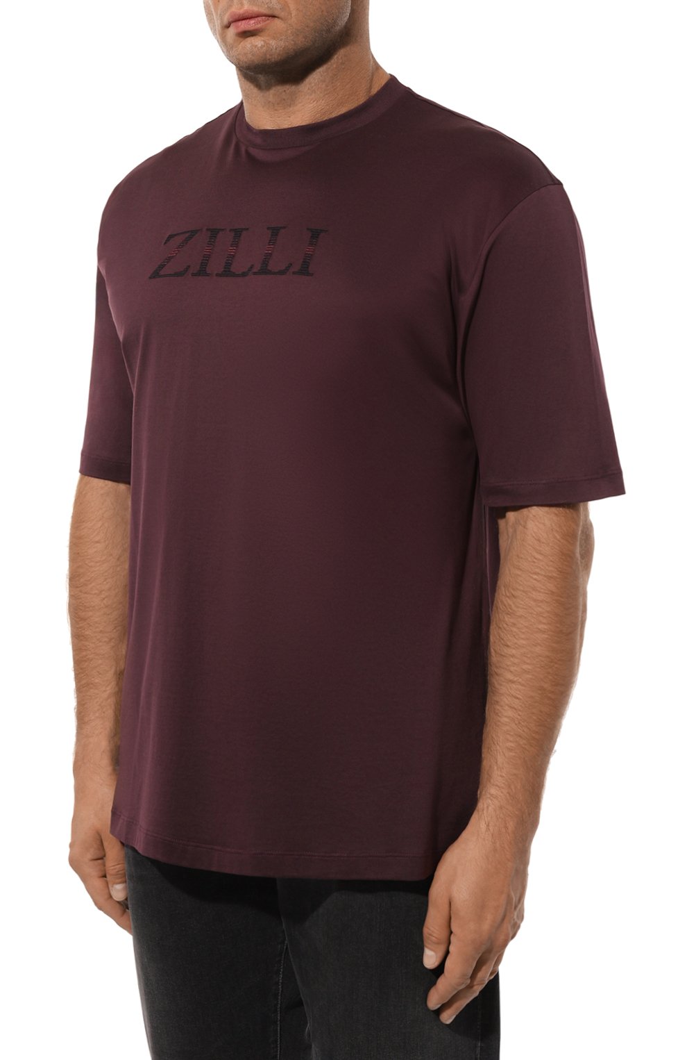 Хлопковая футболка ZILLI, арт. TSR001M0110VZSD00/64, фото 3