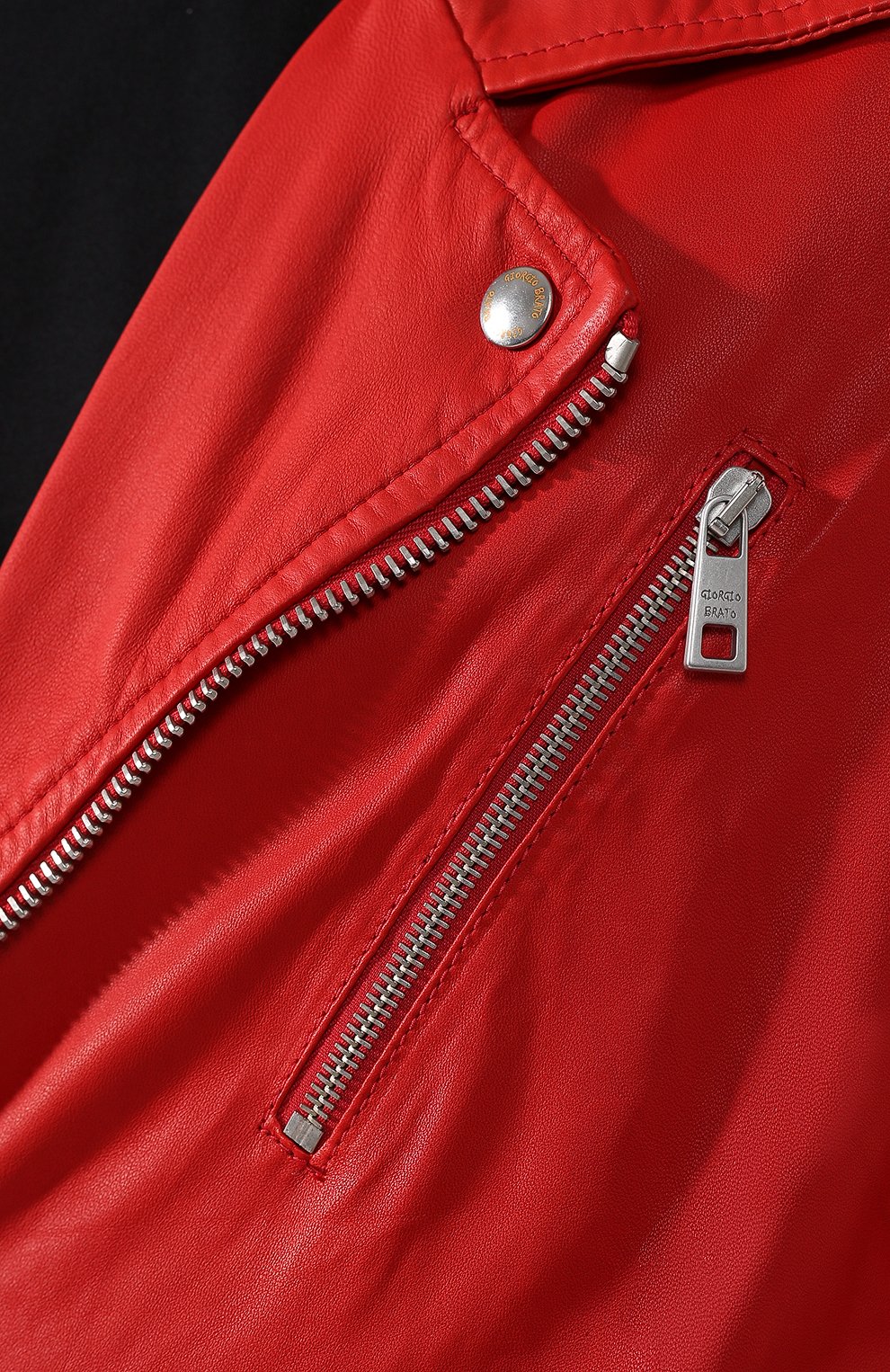 Кожаная косуха GIORGIO BRATO, арт. GU19S7206PMP, фото 5