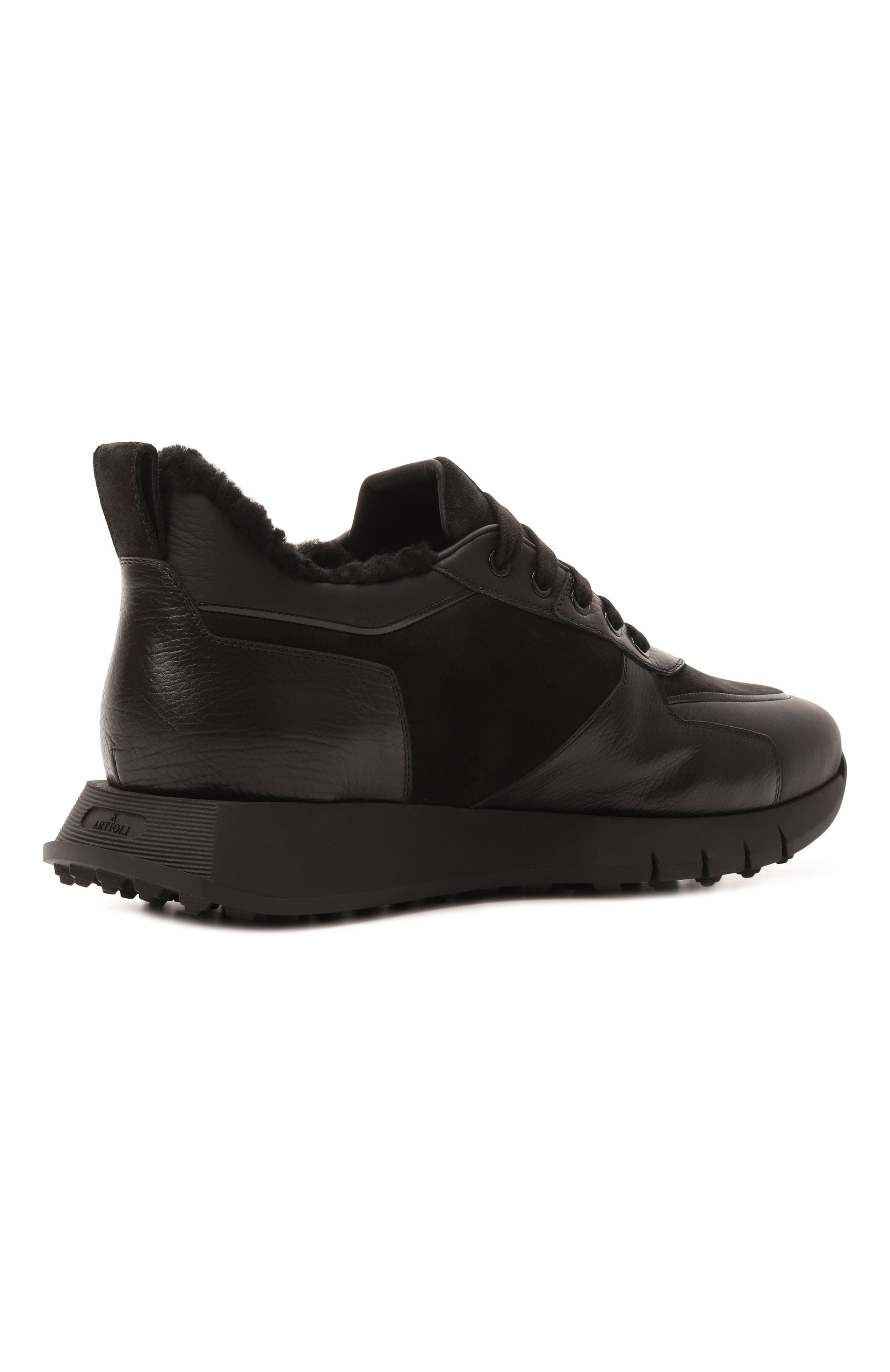 Кожаные кроссовки ruud ARTIOLI черного цвета по цене 153500 руб., арт. 0S547, фото 5 Кожаные кроссовки ruud ARTIOLI, арт. 0S547, фото 5