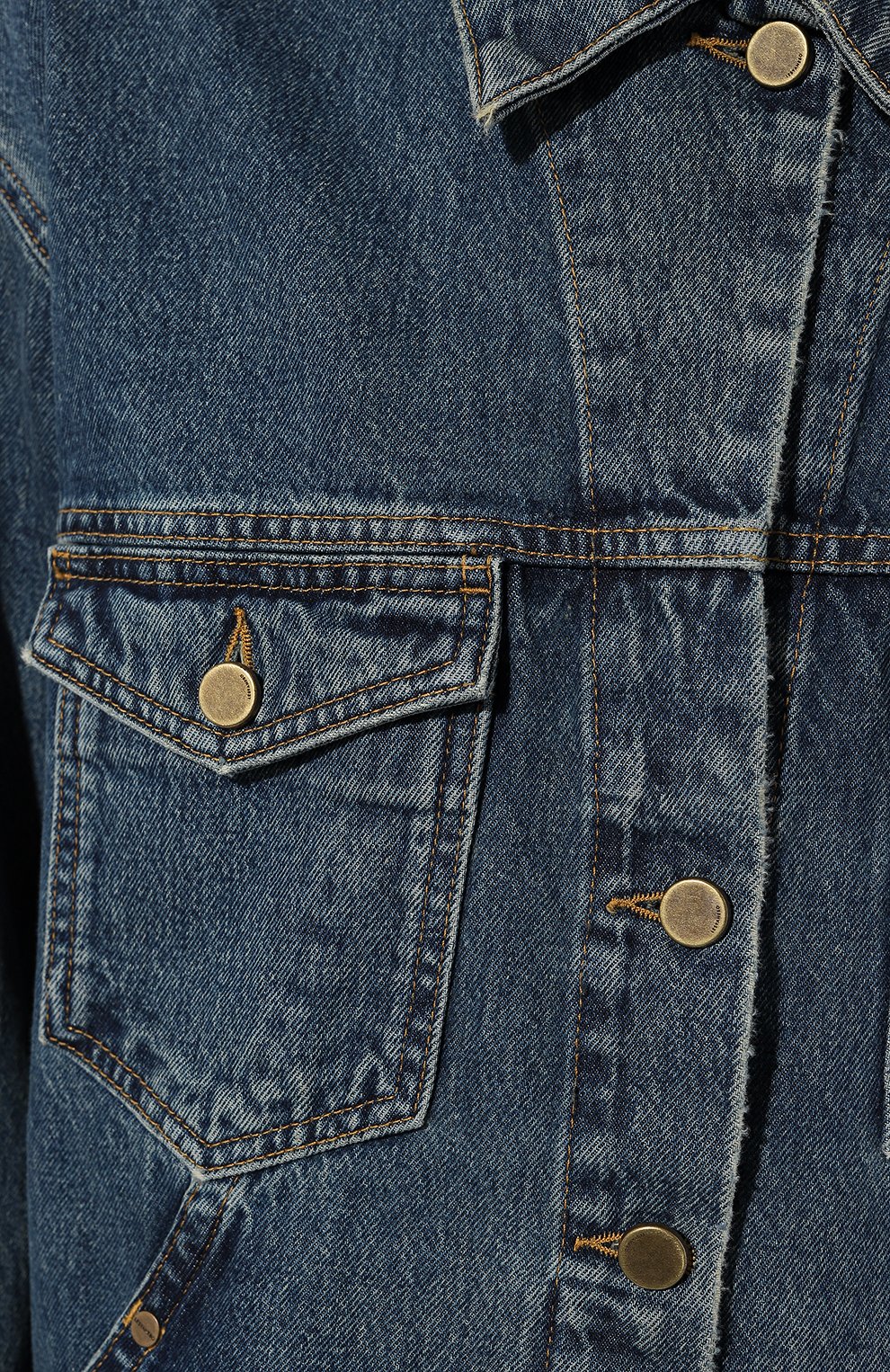 Джинсовая куртка LESYANEBO тёмно-голубого цвета по цене 26000 руб., арт. SS23/DENIMJ002, фото 5 Джинсовая куртка LESYANEBO, арт. SS23/DENIMJ002, фото 5
