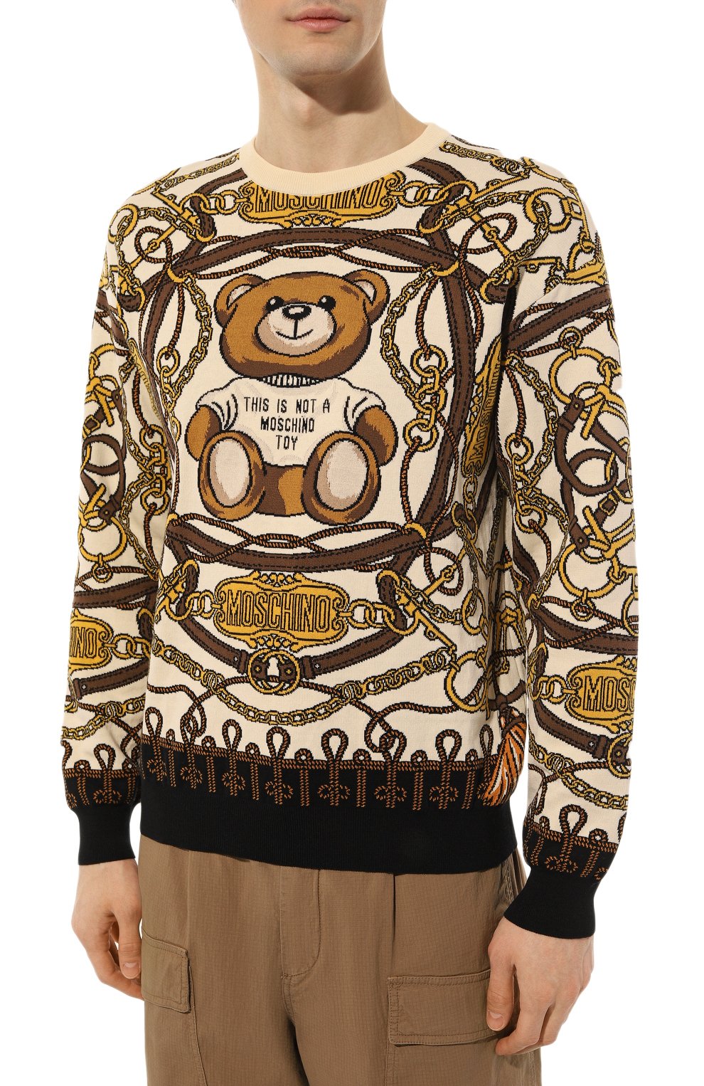 Хлопковый джемпер MOSCHINO, арт. A0920/5207, фото 3