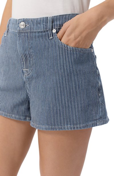 Джинсовые шорты 7 FOR ALL MANKIND синего цвета по цене 24000 руб., арт. 7UIR0H14-43T, фото 5 Джинсовые шорты 7 FOR ALL MANKIND, арт. 7UIR0H14-43T, фото 5