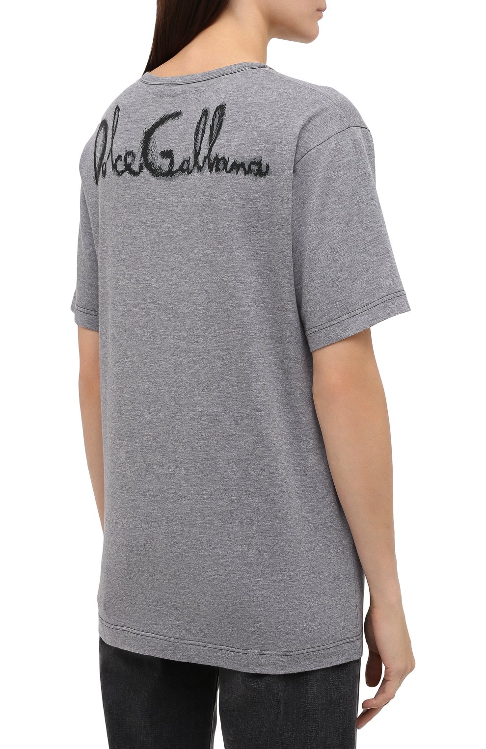 Хлопковая футболка DOLCE & GABBANA, арт. F8M31Z/G7XEL, фото 4