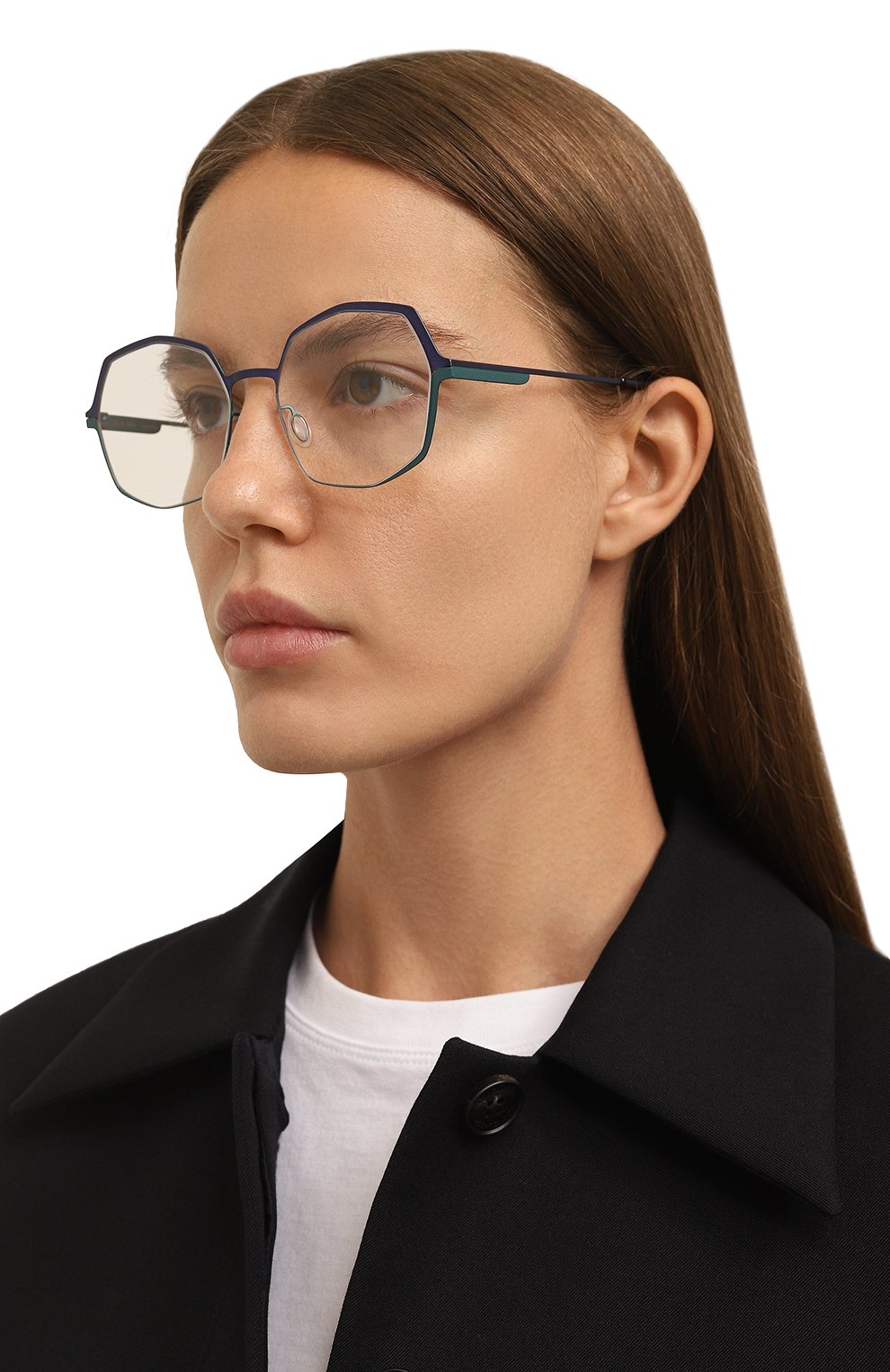 Оправа CAROLINE ABRAM бирюзового цвета по цене 34500 руб., арт. JENNY 257, фото 2 Оправа CAROLINE ABRAM, арт. JENNY 257, фото 2