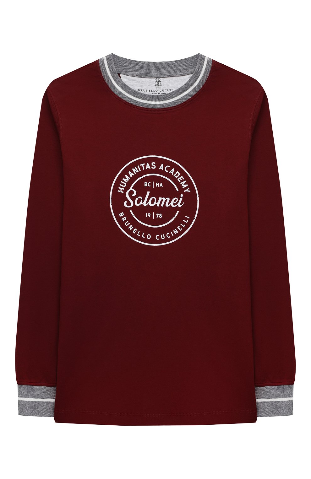 Хлопковый лонгслив BRUNELLO CUCINELLI, арт. B0T61T109C, фото 1