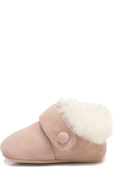 Замшевые пинетки с внутренней меховой отделкой AGE OF INNOCENCE, арт. 000105/MINI MUNI/17-20