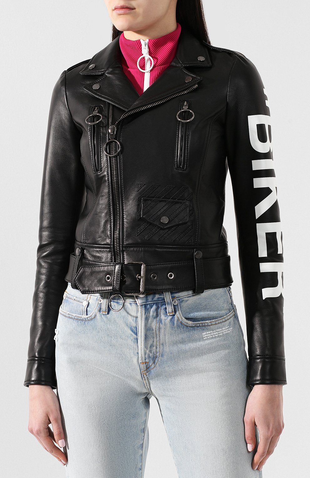 Кожаная куртка OFF-WHITE, арт. 0WJG002R197790581001, фото 3