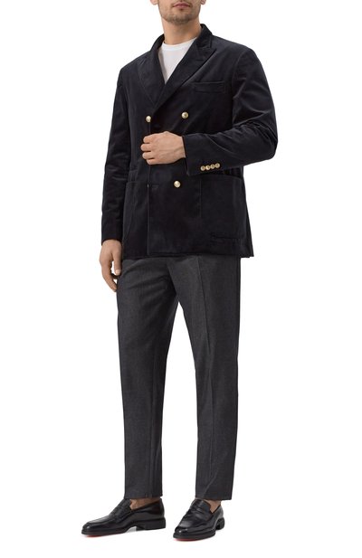 Бархатный пиджак BRUNELLO CUCINELLI, арт. ML4797BBDE, фото 3